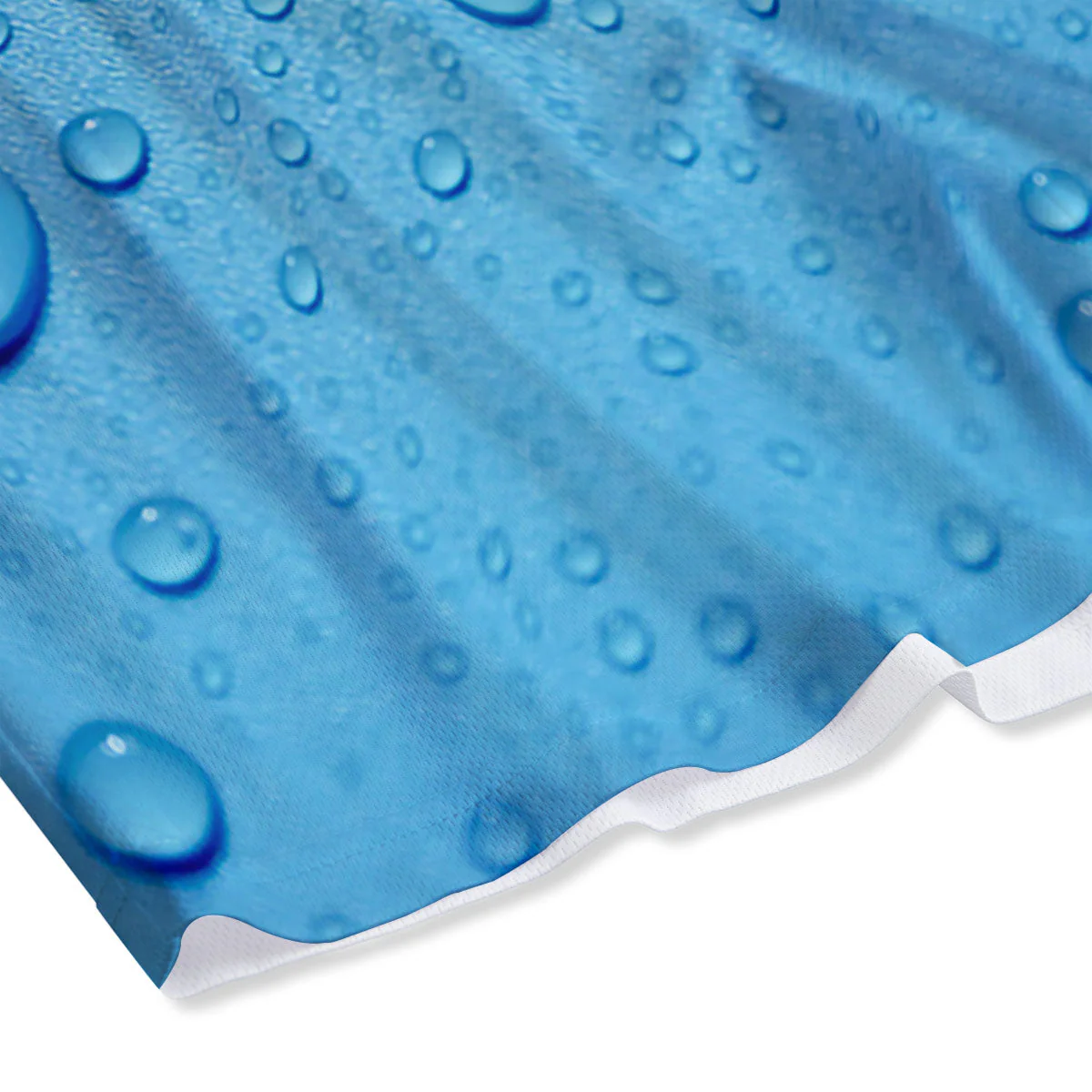 Water Drops Print Mesh Shorts - Image 4