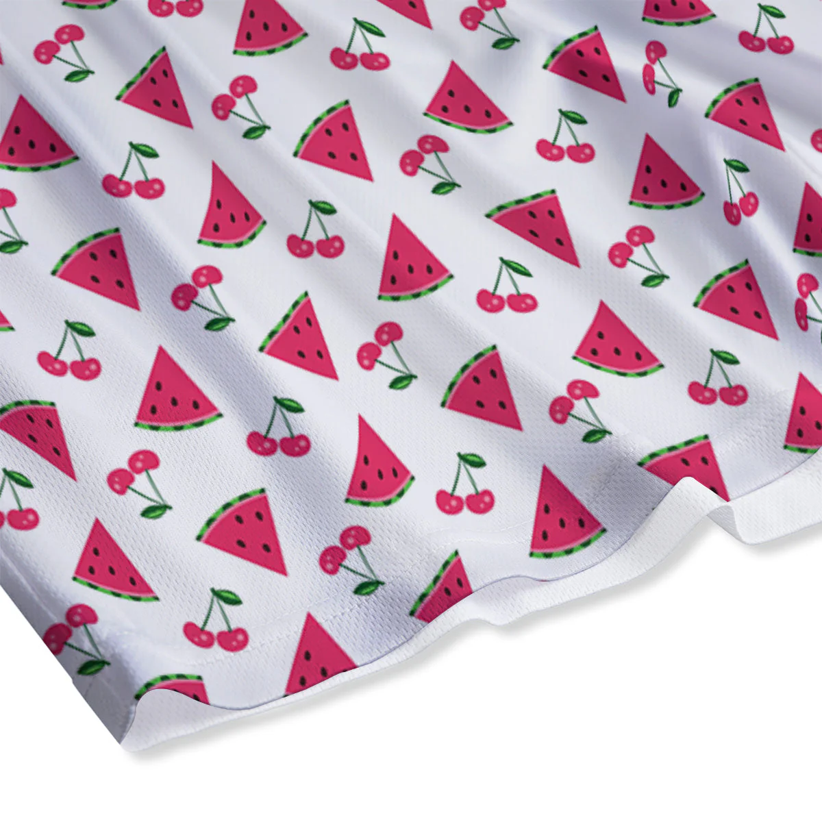Watermelon Cute Berry Print Pattern Mesh Shorts - Image 4