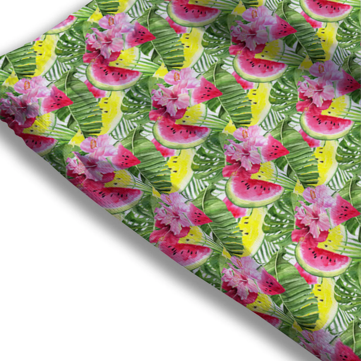 Watermelon Cute Tropical Print Pattern Mesh Shorts - Image 3