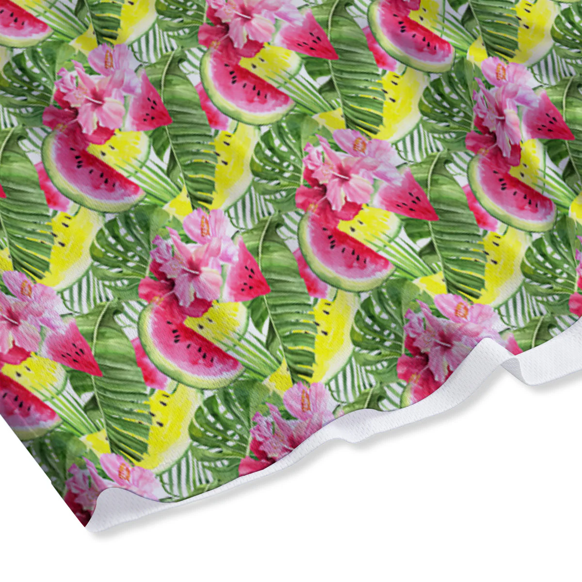 Watermelon Cute Tropical Print Pattern Mesh Shorts - Image 4