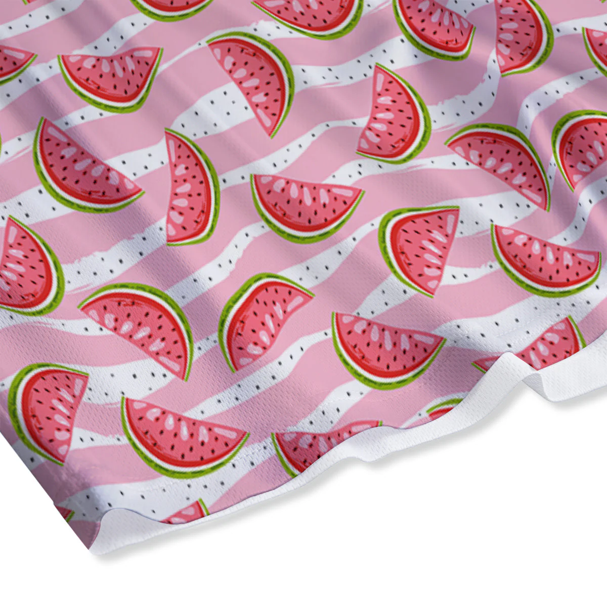 Watermelon Pieces Cute Print Pattern Mesh Shorts - Image 4