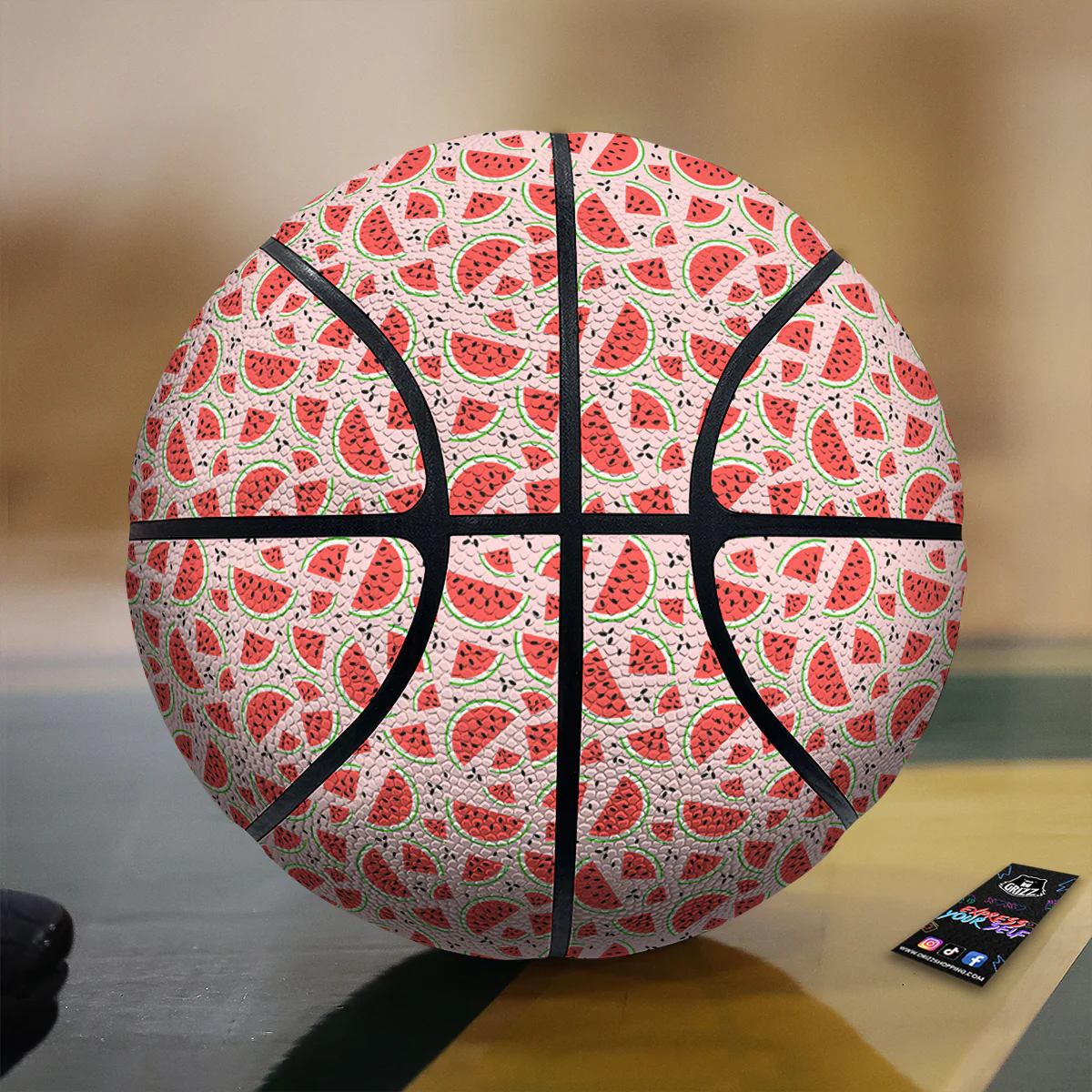 Watermelon Slices Cute Print Pattern Basketball