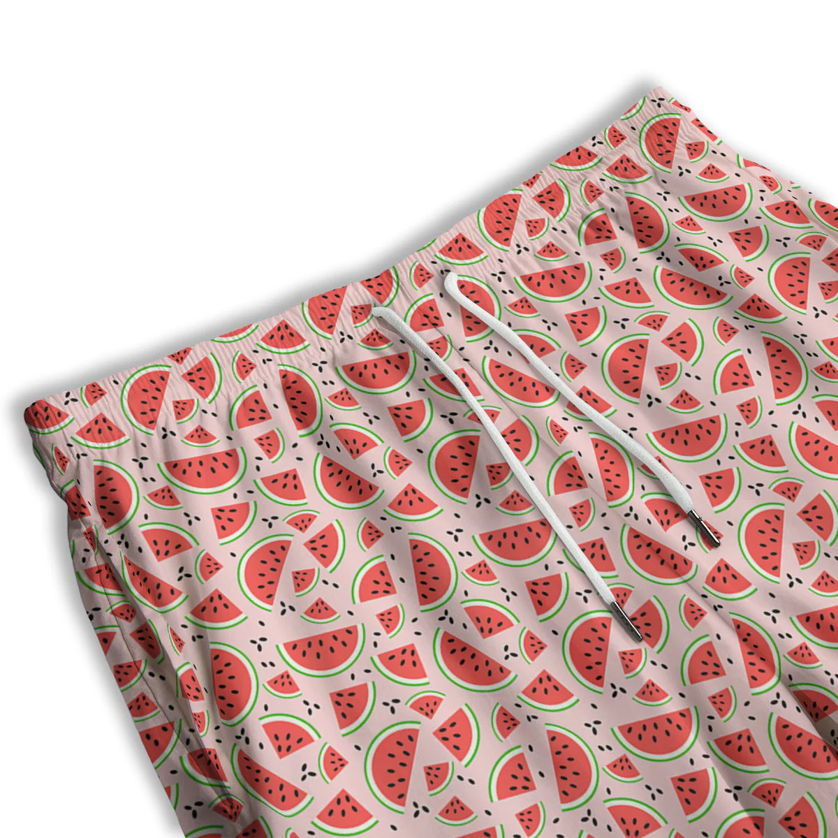 Watermelon Slices Cute Print Pattern Men's Athletic Shorts - Image 3