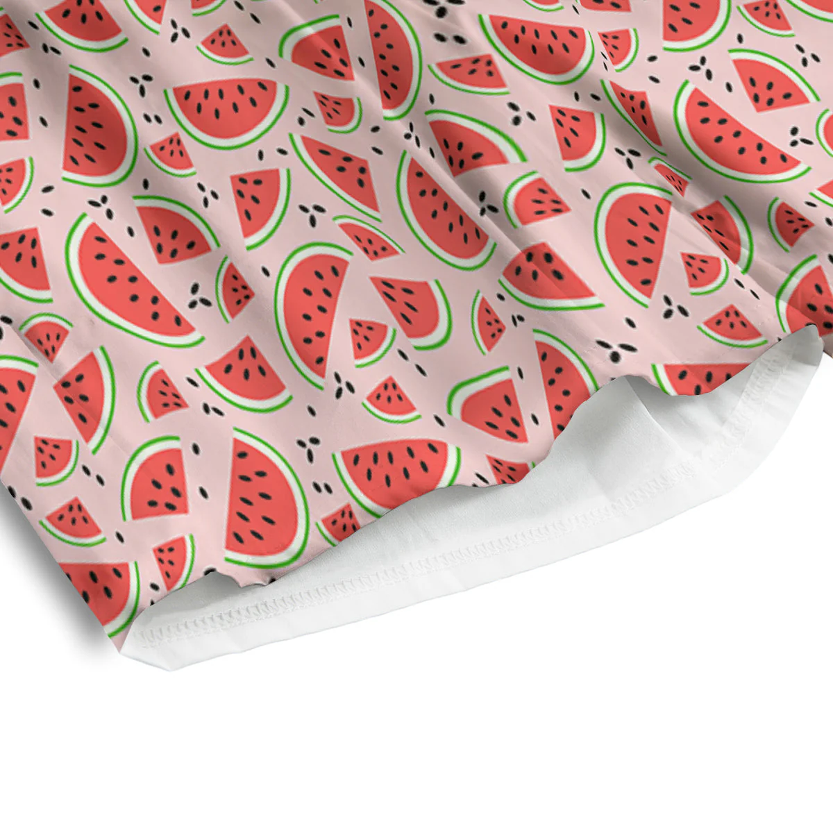 Watermelon Slices Cute Print Pattern Men's Athletic Shorts - Image 4