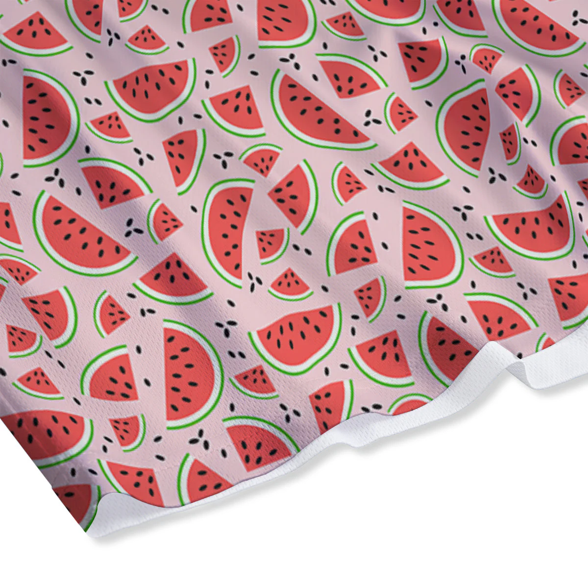 Watermelon Slices Cute Print Pattern Mesh Shorts - Image 4