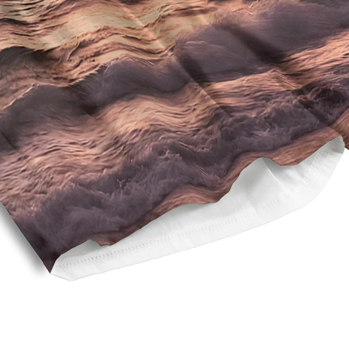Wave Sunrise Print Men's Athletic Shorts - Image 4
