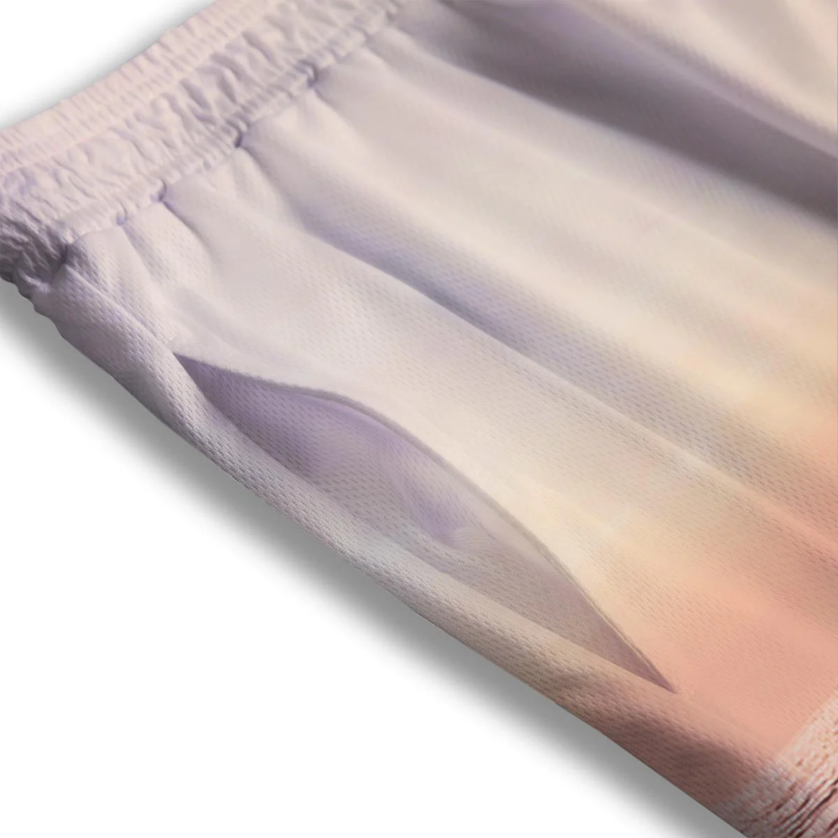 Wave Sunrise Print Mesh Shorts - Image 3