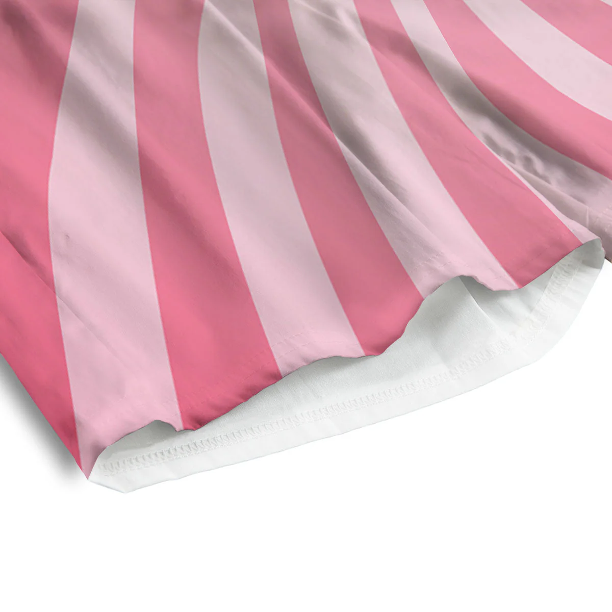 Whirlpool Spiral Pink Print Men's Athletic Shorts - Image 4