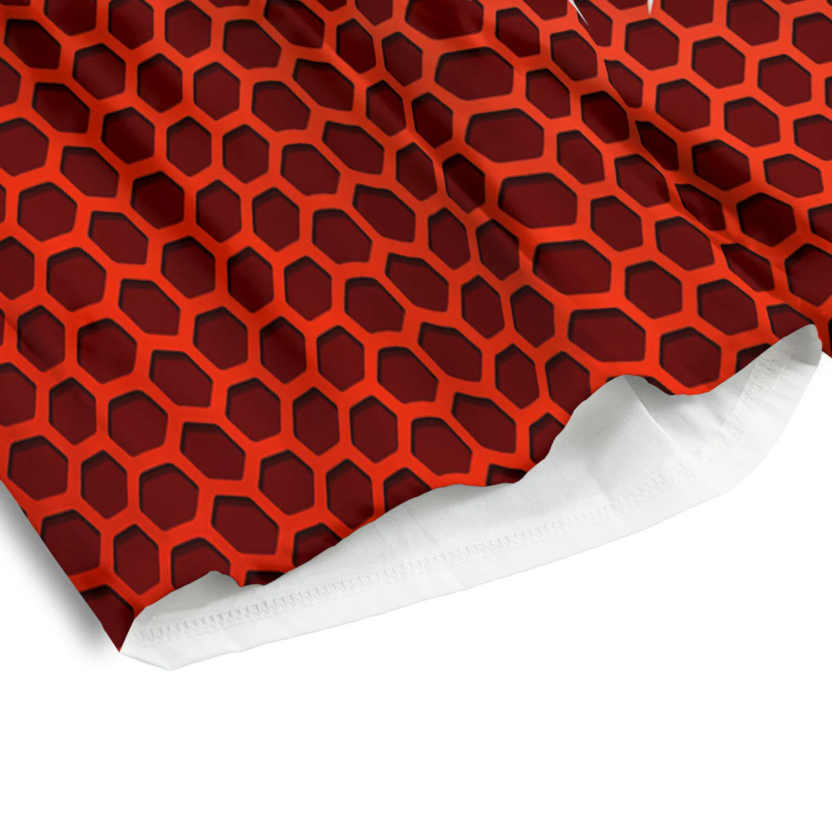 White And Red Spider Print Men's Athletic Shorts - Image 4