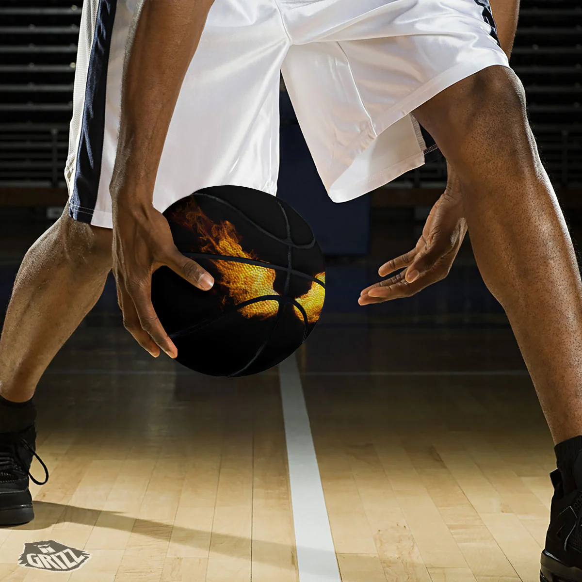 Wings Flame Print Basketball - Image 3