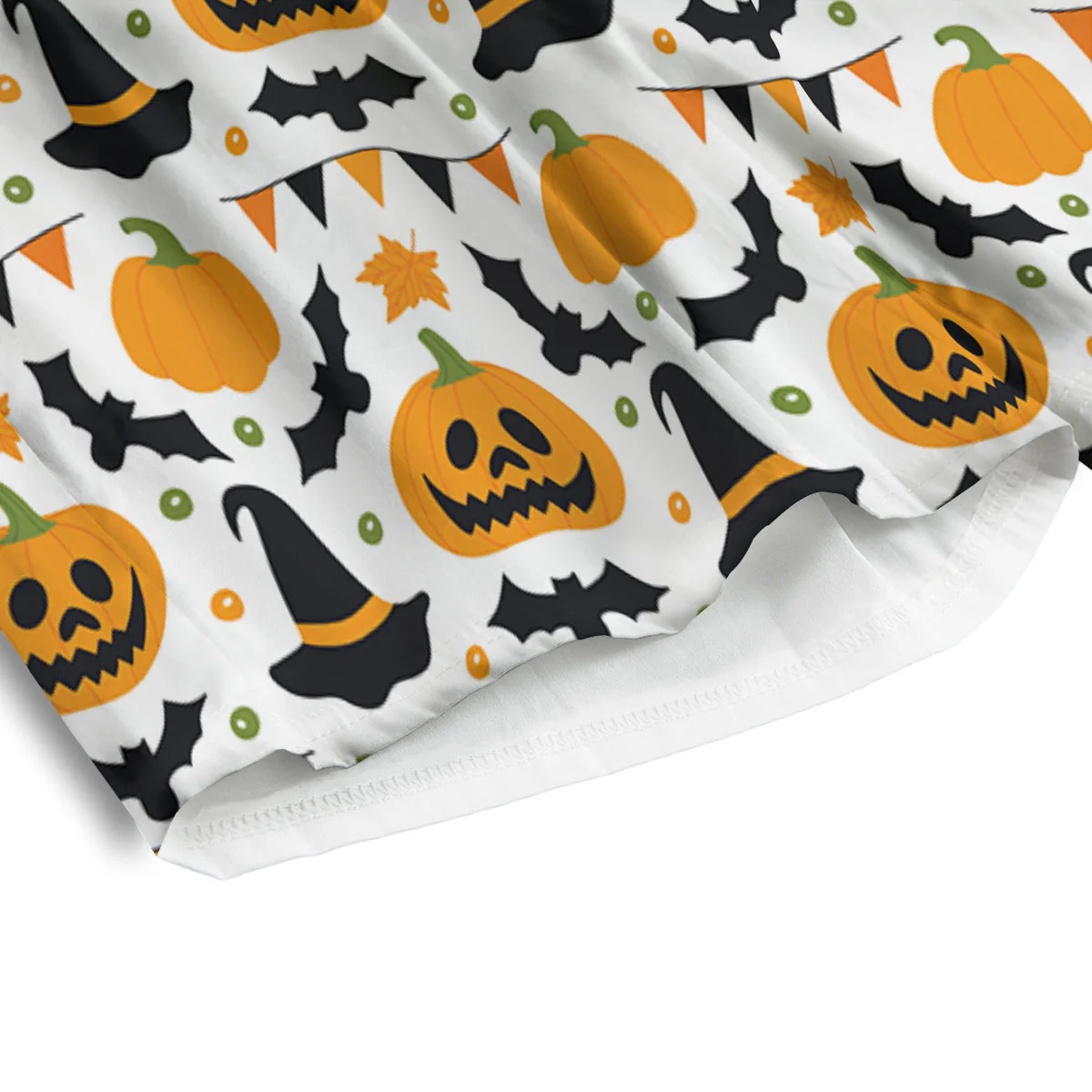 Witch Hat Halloween Print Pattern Men's Athletic Shorts - Image 4