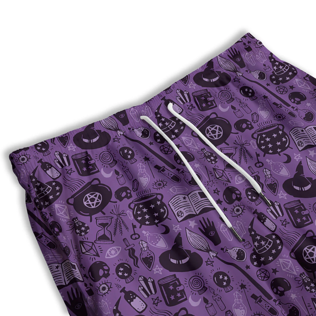 Wizard Magic Print Pattern Men's Athletic Shorts - Image 3