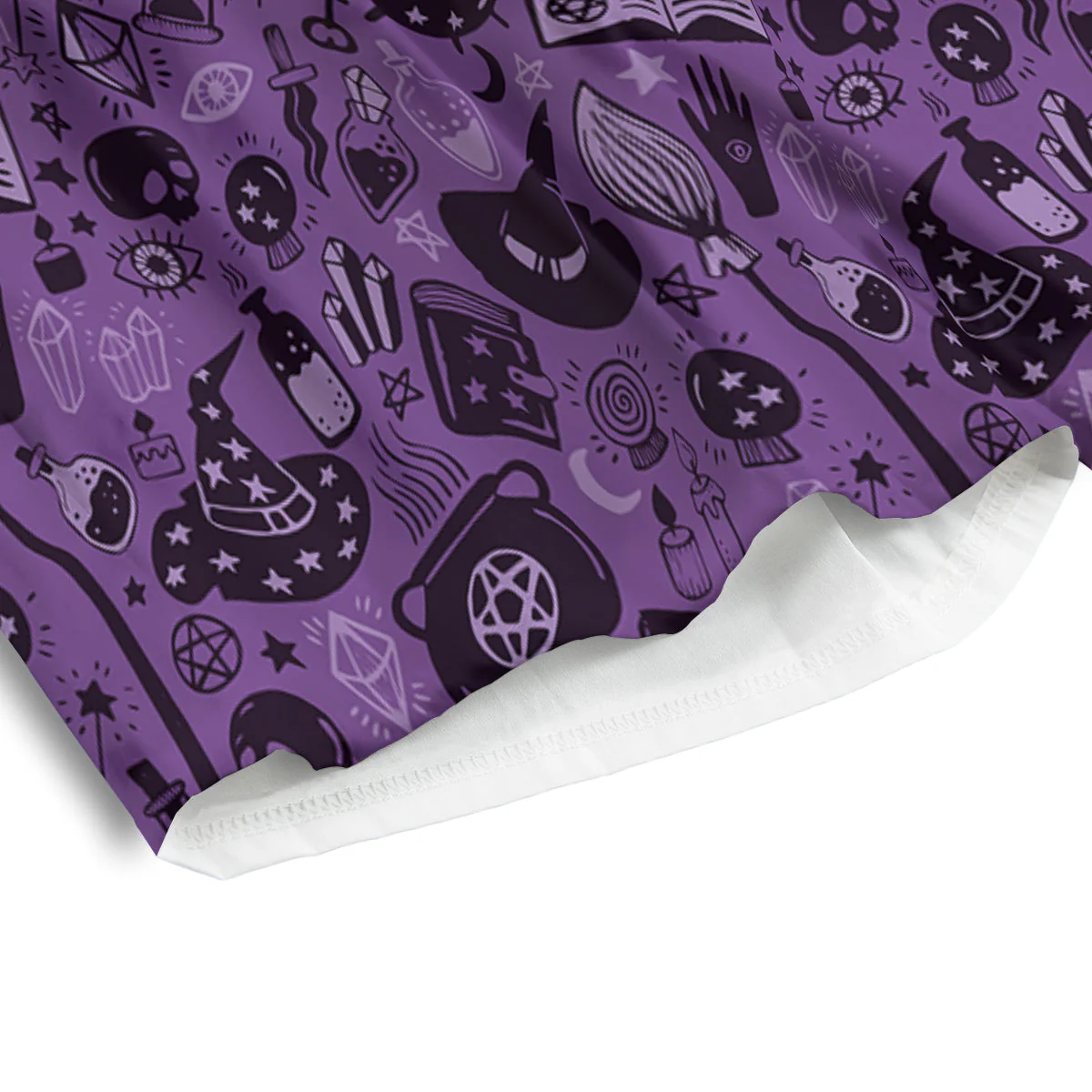 Wizard Magic Print Pattern Men's Athletic Shorts - Image 4