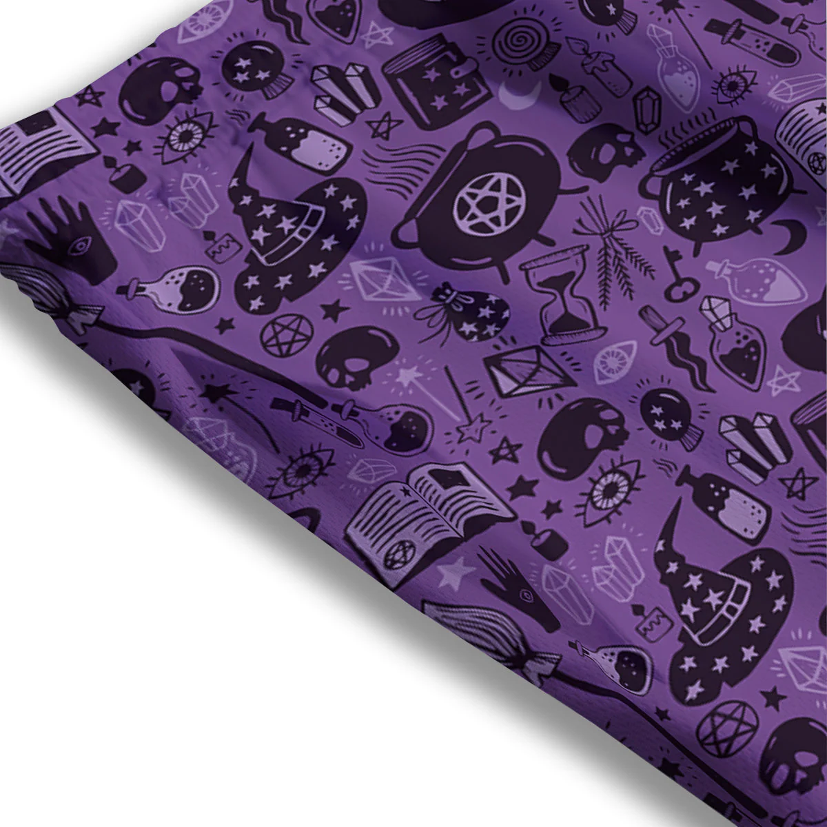 Wizard Magic Print Pattern Mesh Shorts - Image 3