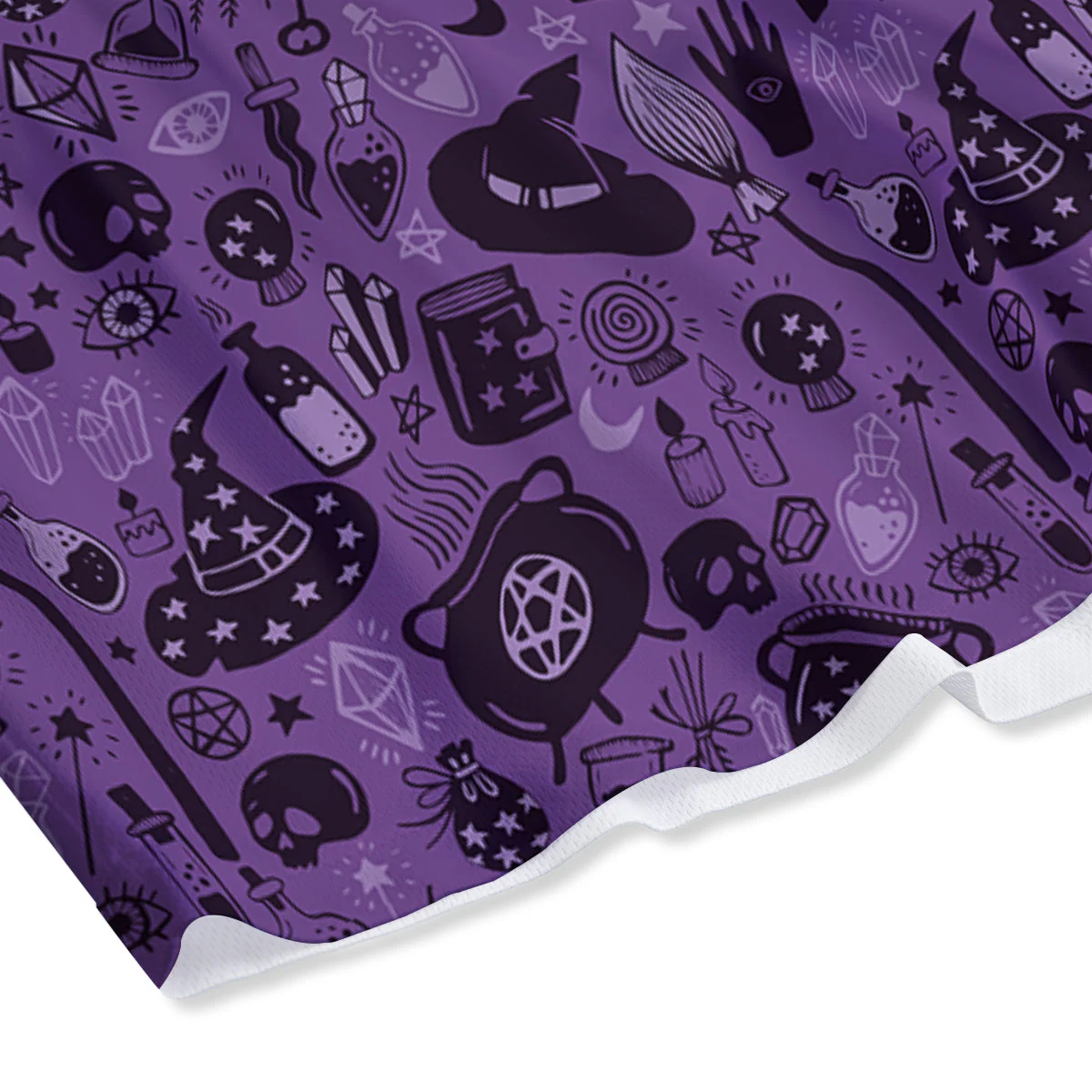 Wizard Magic Print Pattern Mesh Shorts - Image 4