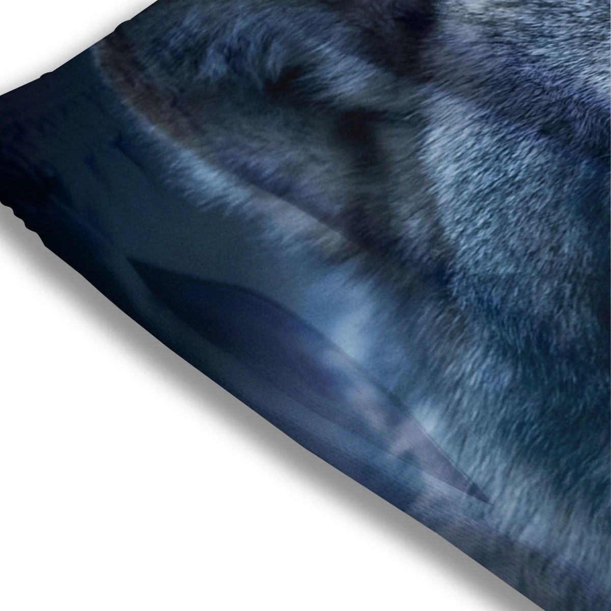 Wolf White And Navy Print Mesh Shorts - Image 3