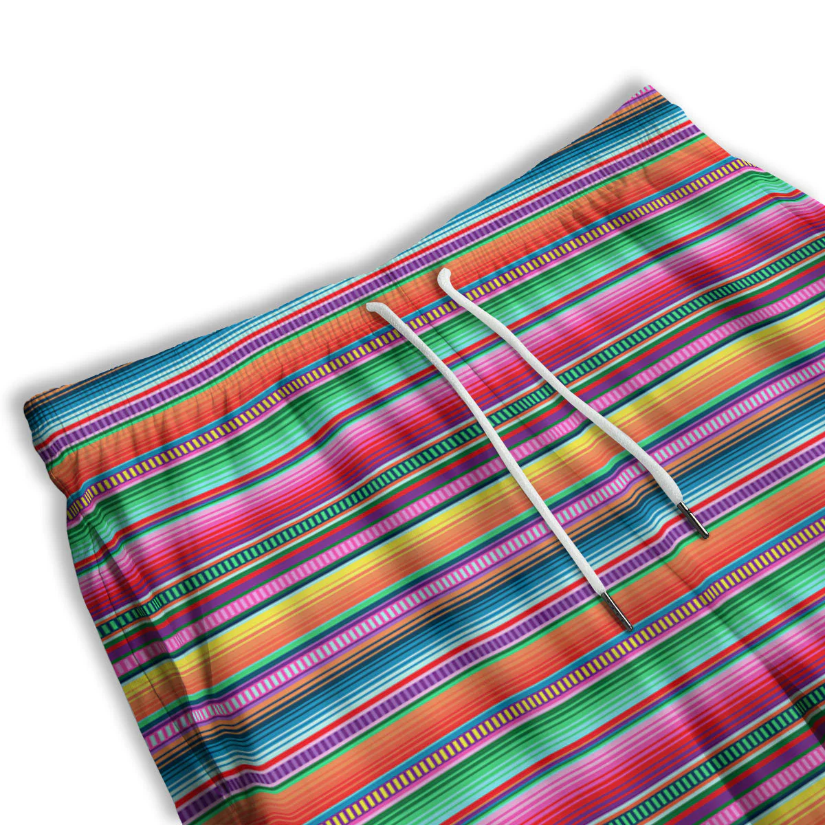 Woven Ethnic Mexican Print Pattern Men's Athletic Shorts - Image 3