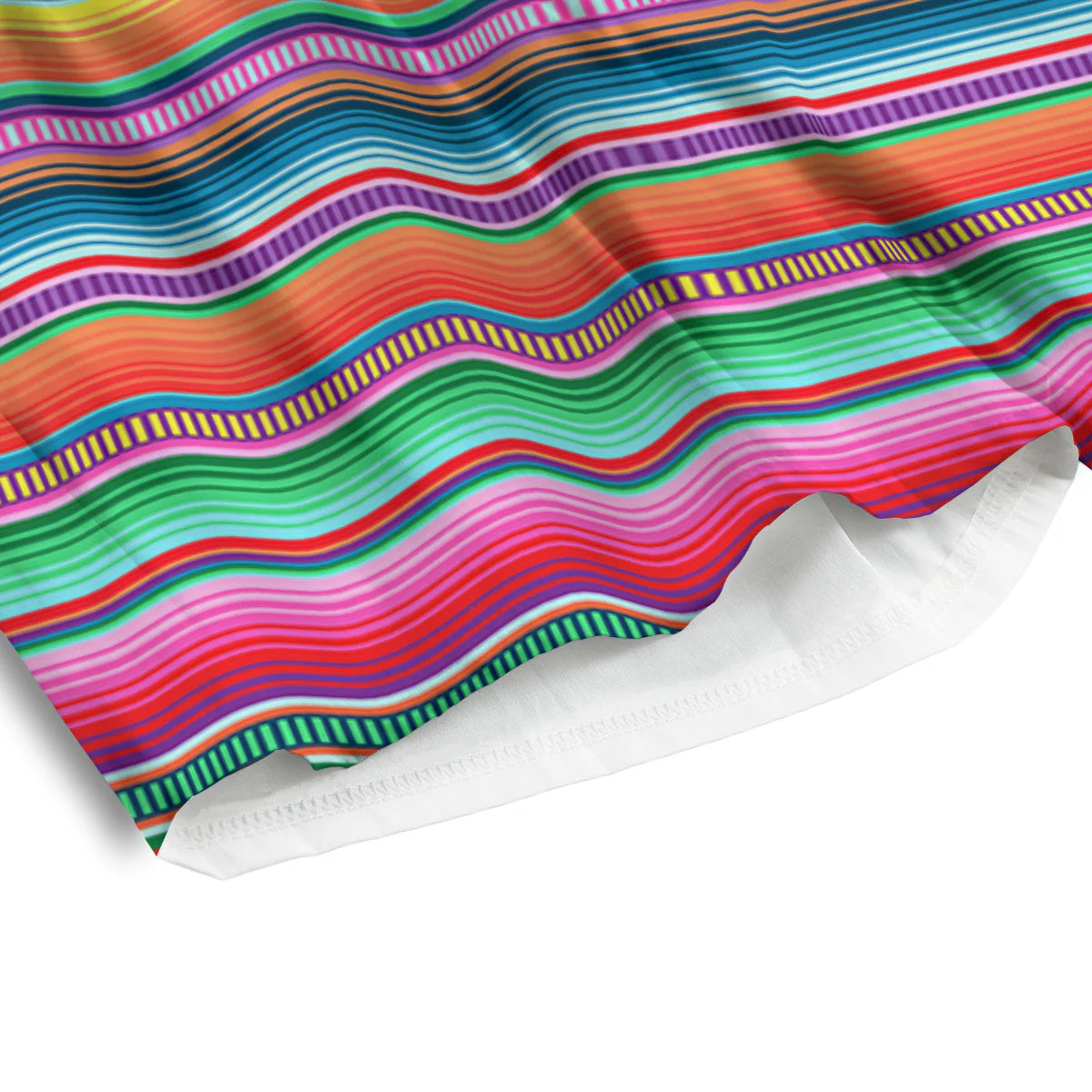 Woven Ethnic Mexican Print Pattern Men's Athletic Shorts - Image 4