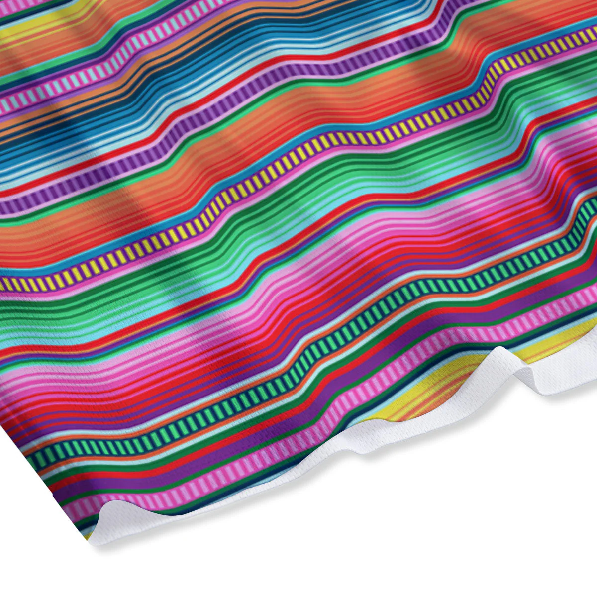 Woven Ethnic Mexican Print Pattern Mesh Shorts - Image 4