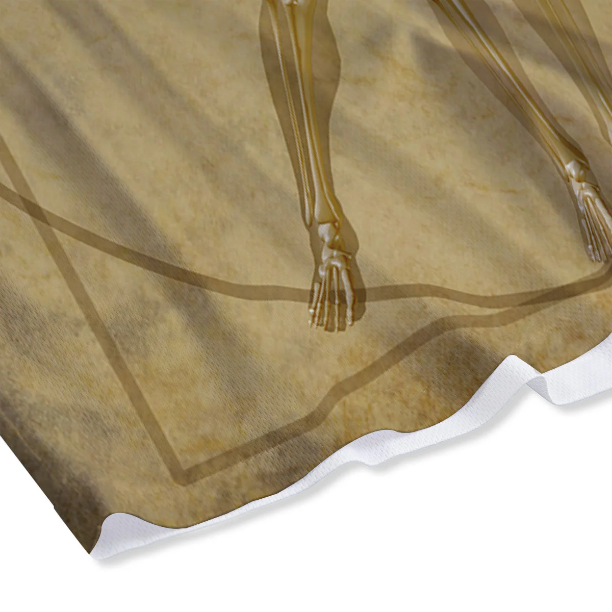 X-Ray Vitruvian Man Print Mesh Shorts - Image 4