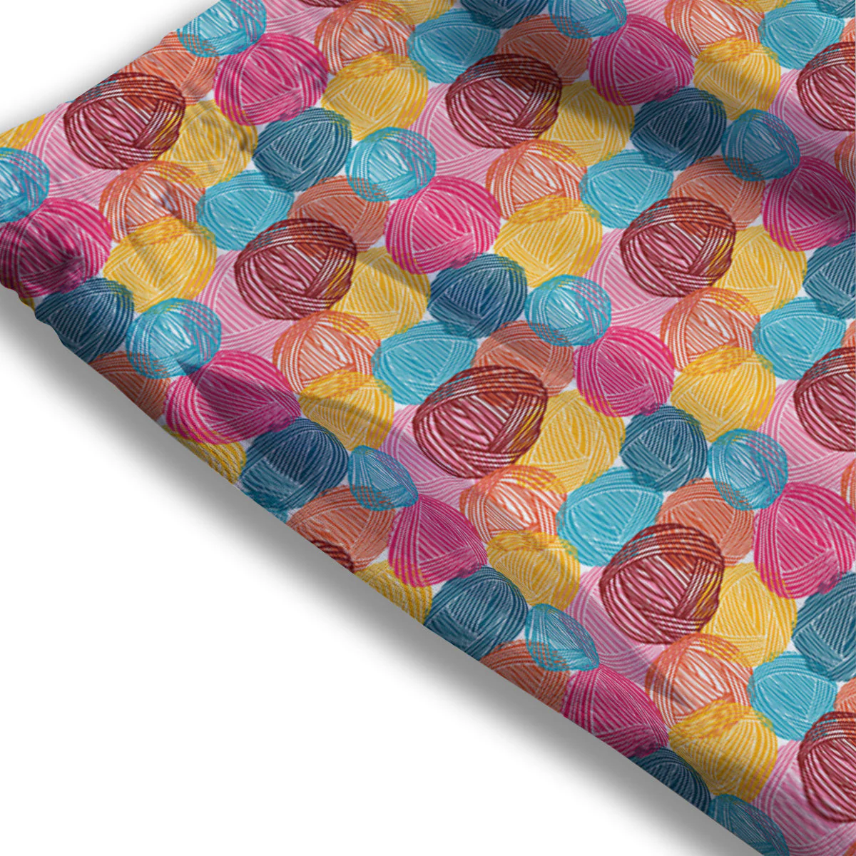 Yarn Balls Colorful Print Mesh Shorts - Image 3