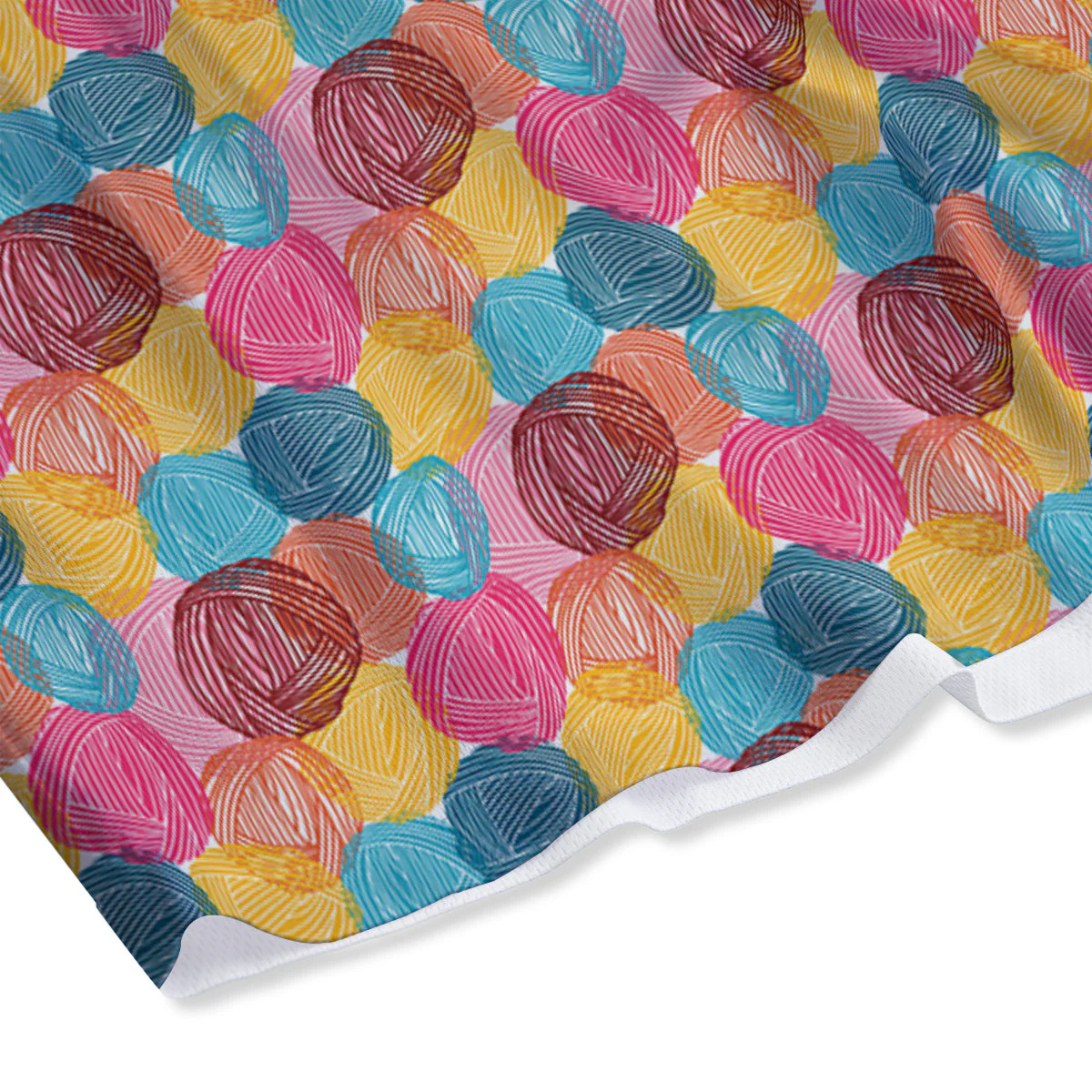 Yarn Balls Colorful Print Mesh Shorts - Image 4