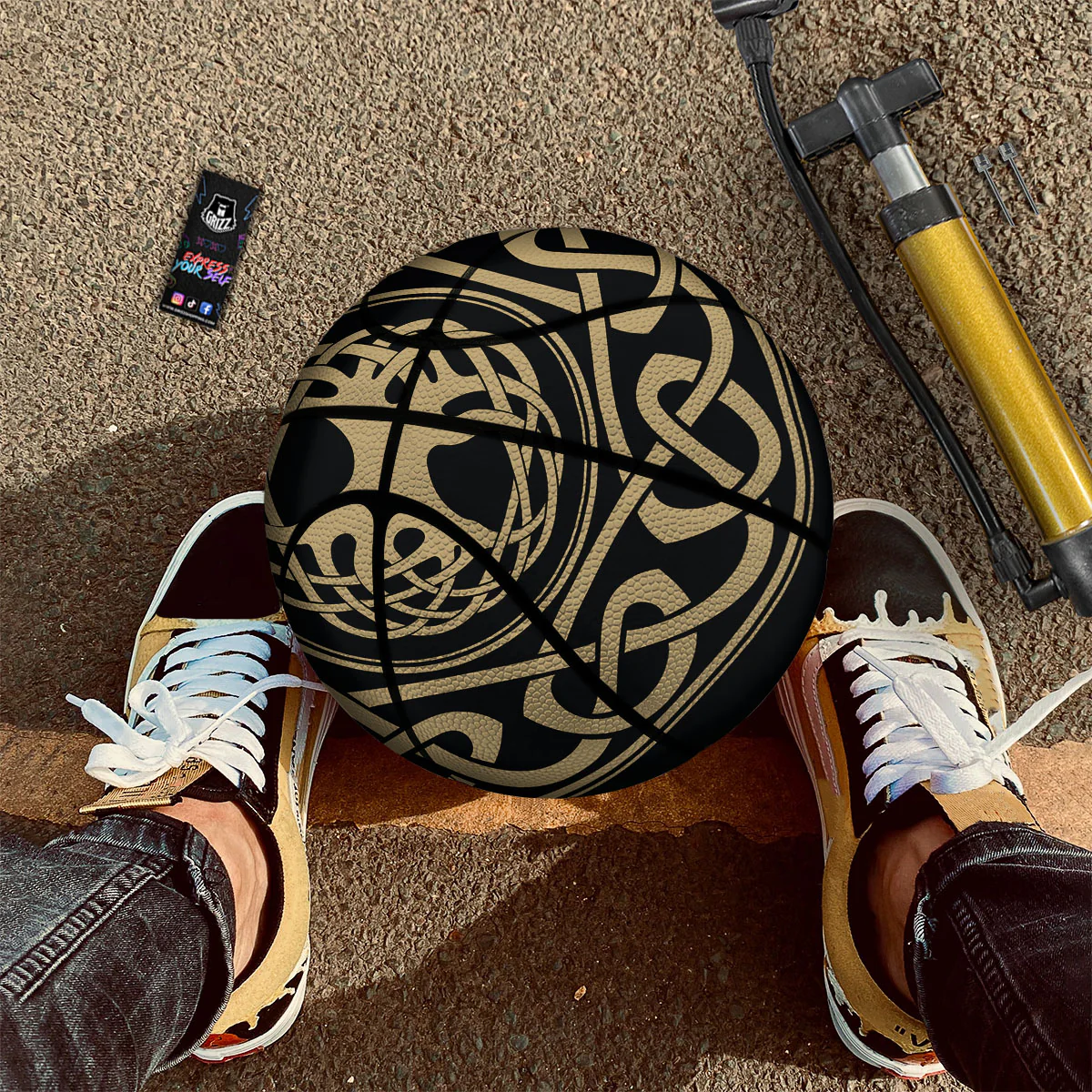 Yggdrasil Scandinavian Print Basketball - Image 2