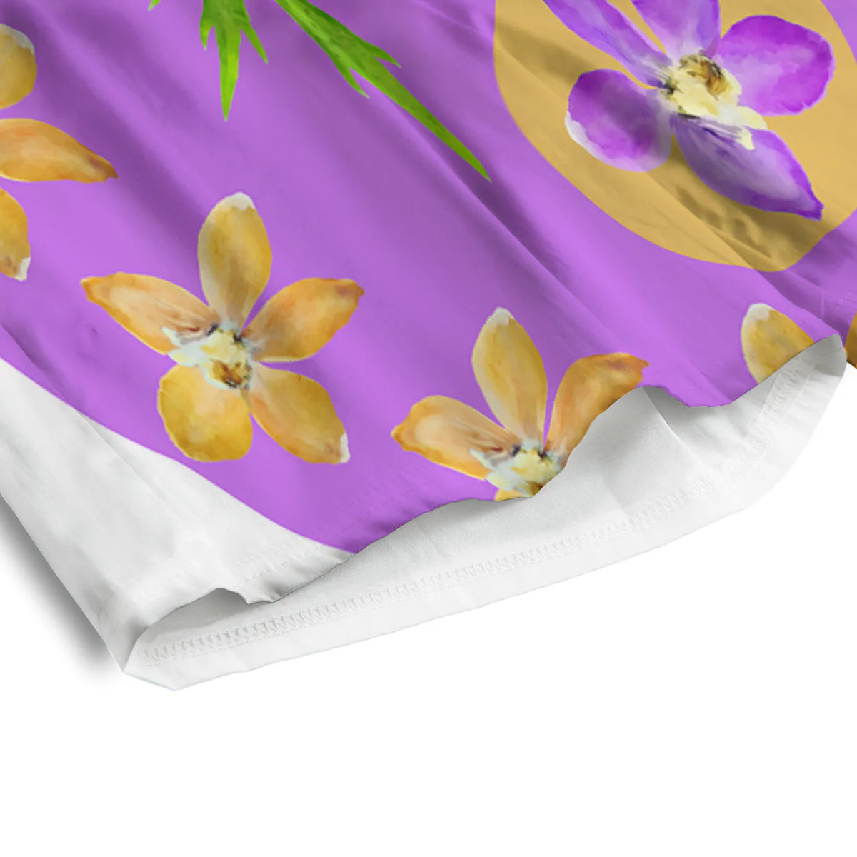 Yin Yang Colorful Flowers Print Men's Athletic Shorts - Image 4