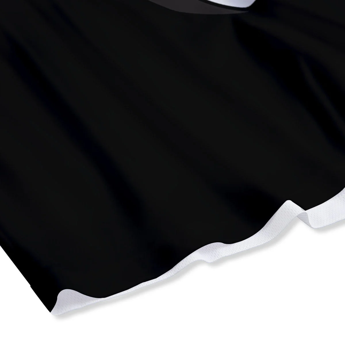 Yin Yang Symbol White And Black Print Mesh Shorts - Image 4