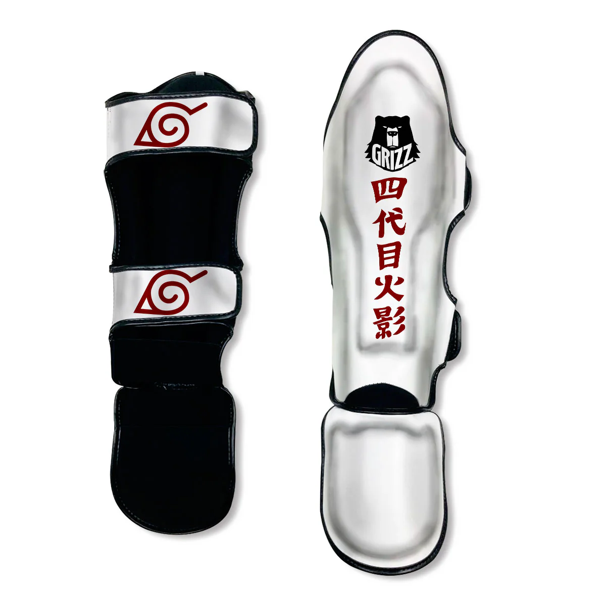 Yondaime Fourth Hokage Custom Muay Thai Shin Guards - Image 3