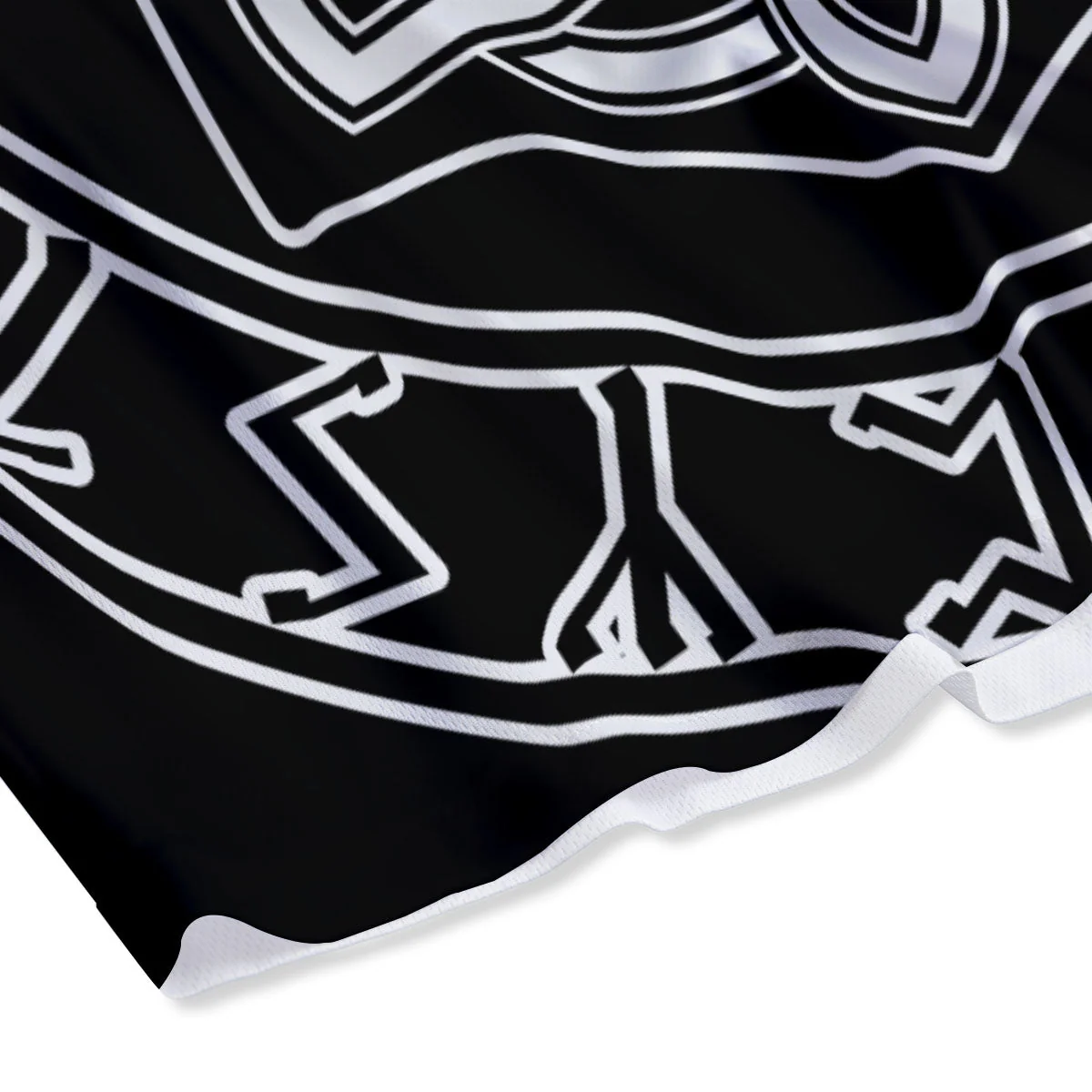 Younger Futhark And Mjolnir Print Mesh Shorts - Image 4
