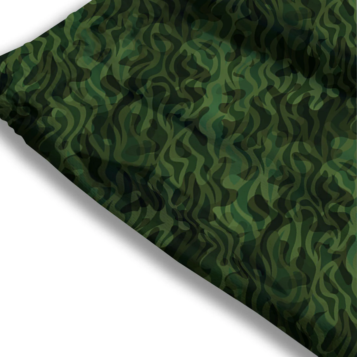 Zebra Camo Green Print Pattern Mesh Shorts - Image 3