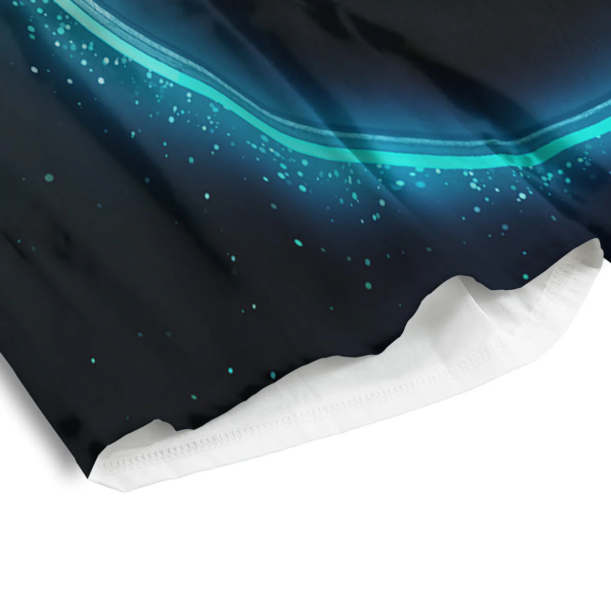 Zodiac Sign Blue Capricorn Print Men's Athletic Shorts - Image 4