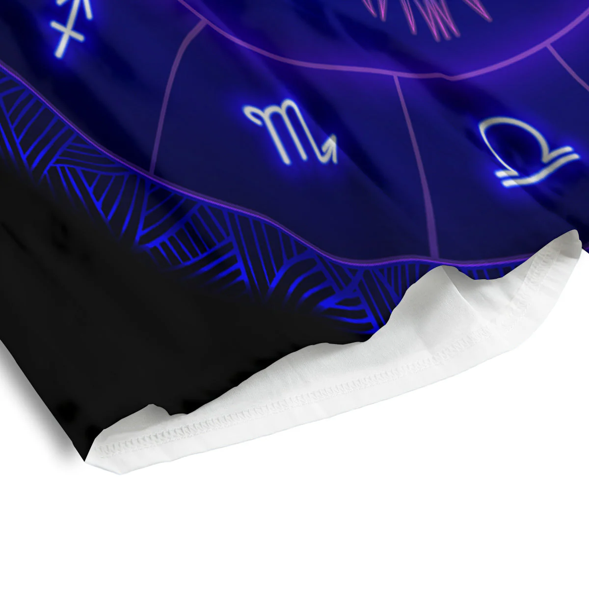 Zodiac Sign Dark Leo Print Men's Athletic Shorts - Image 4