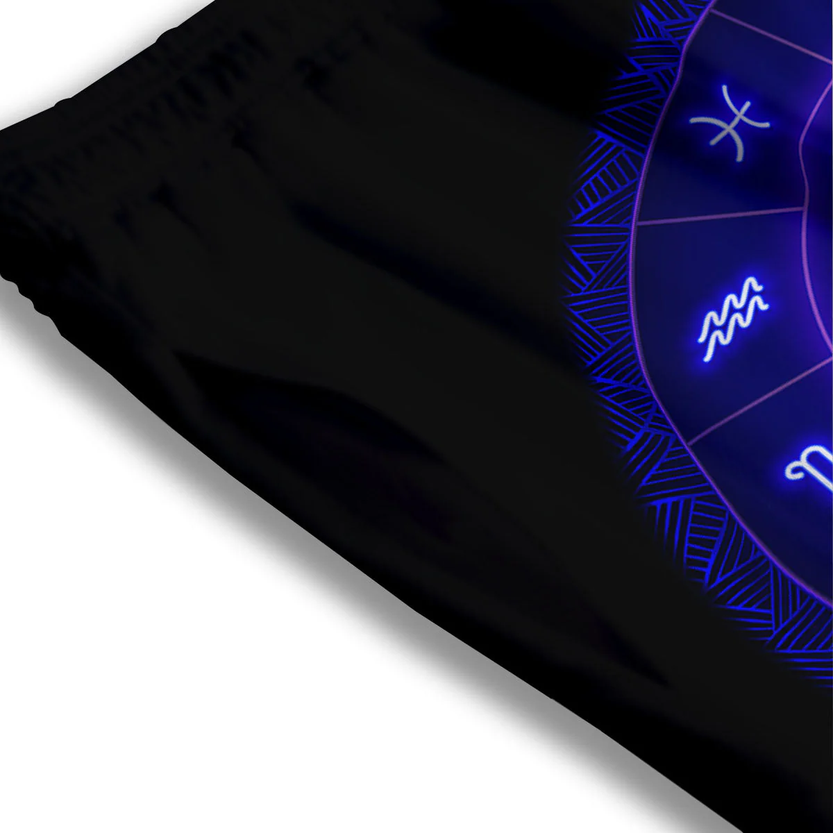 Zodiac Sign Dark Scorpio Print Mesh Shorts - Image 3
