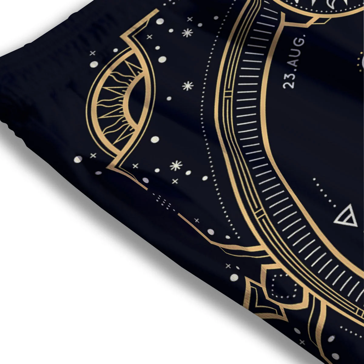 Zodiac Sign Vintage Virgo Print Mesh Shorts - Image 3