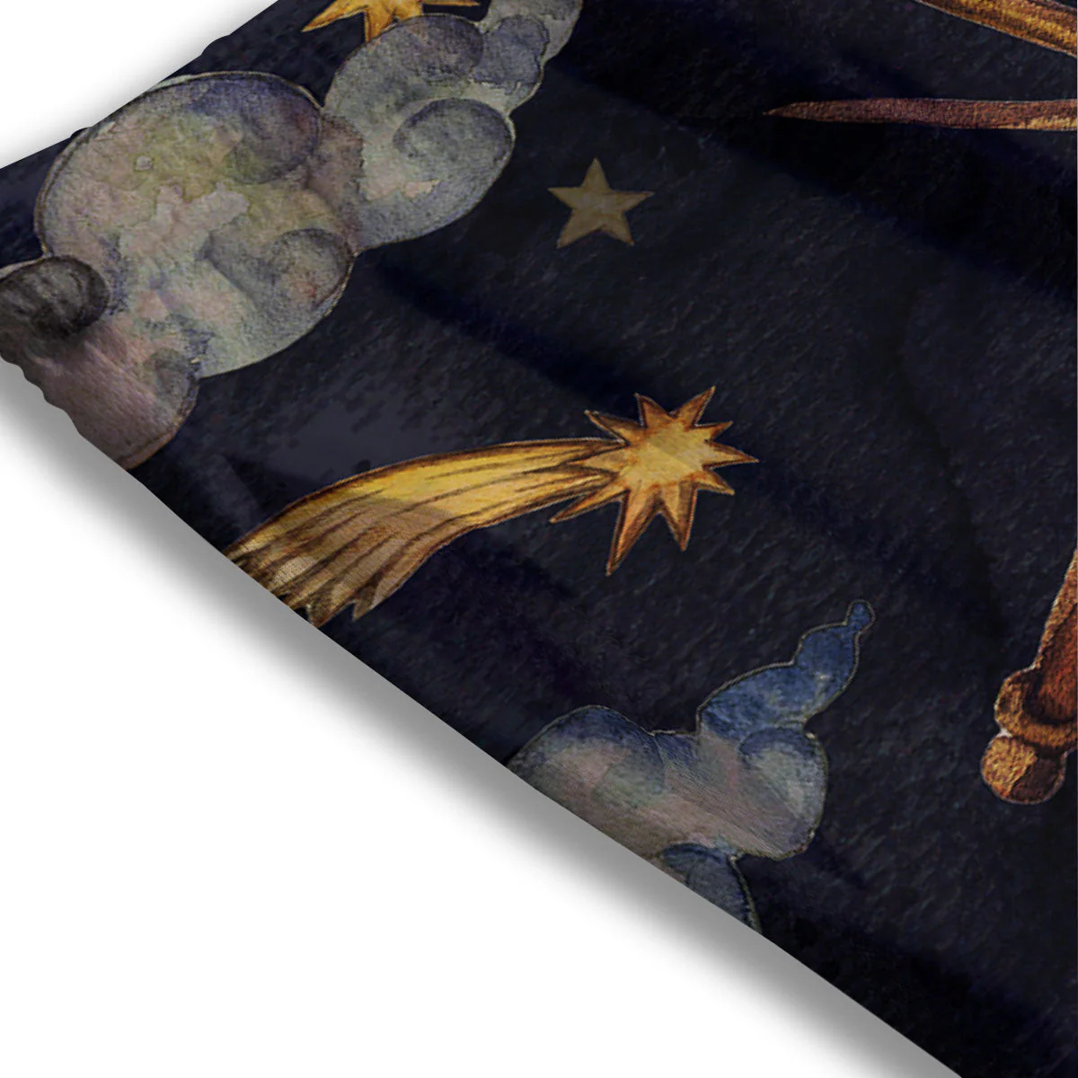Zodiac Sign Watercolor Libra Print Mesh Shorts - Image 3