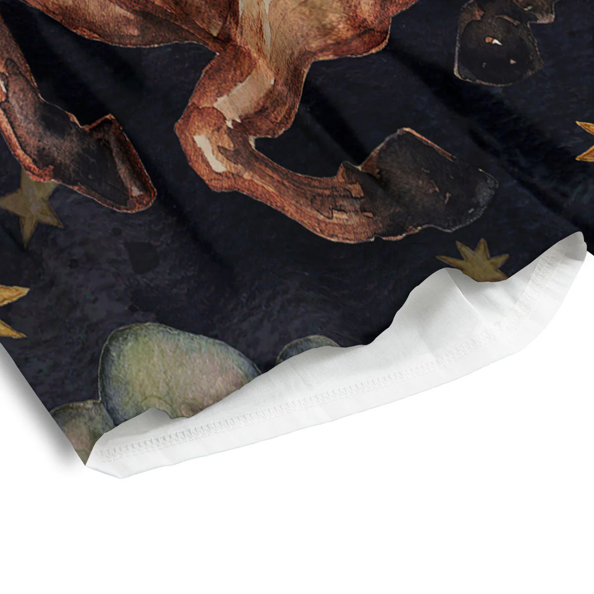 Zodiac Sign Watercolor Sagittarius Print Men's Athletic Shorts - Image 4