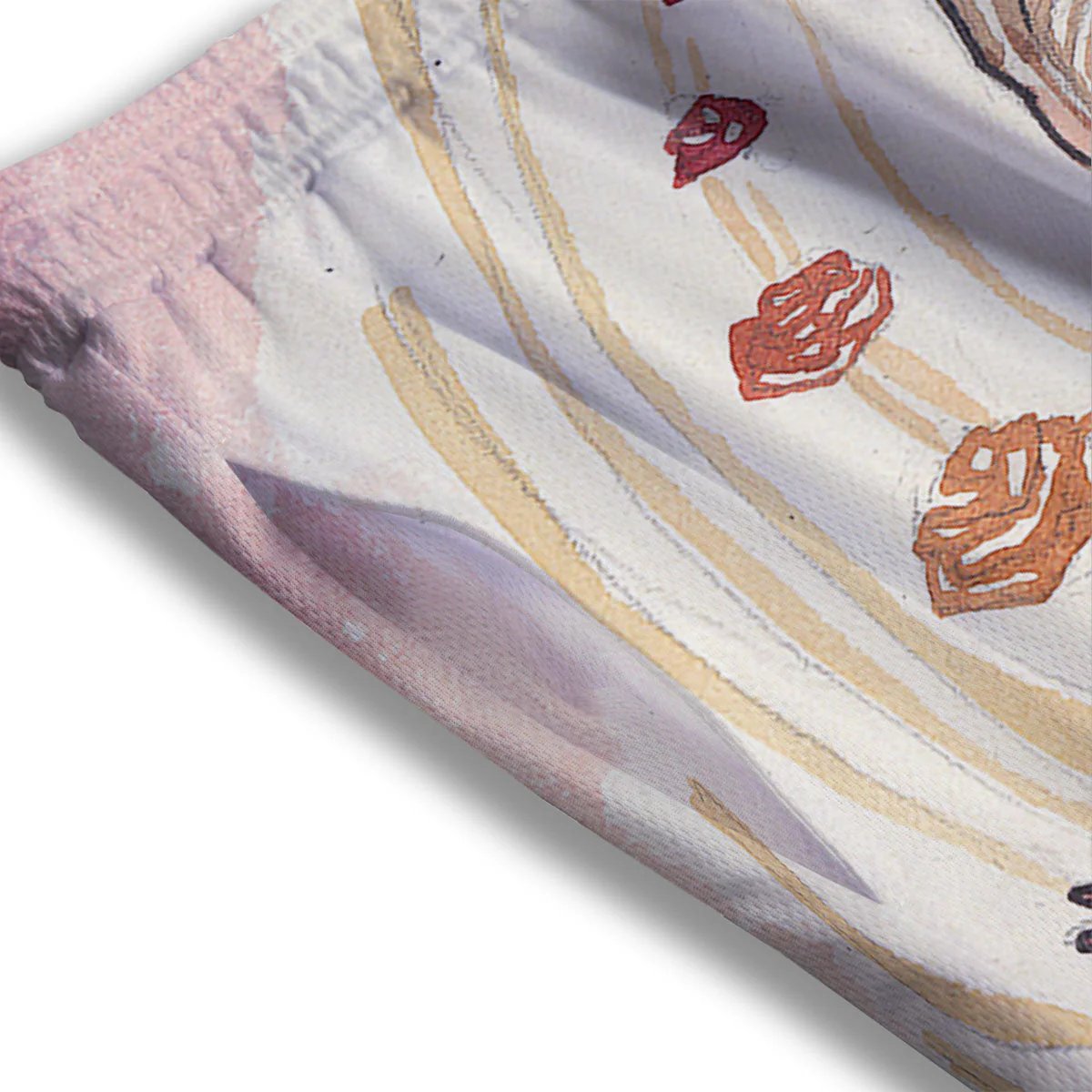 Zodiac Sign Watercolor Virgo Print Mesh Shorts - Image 3