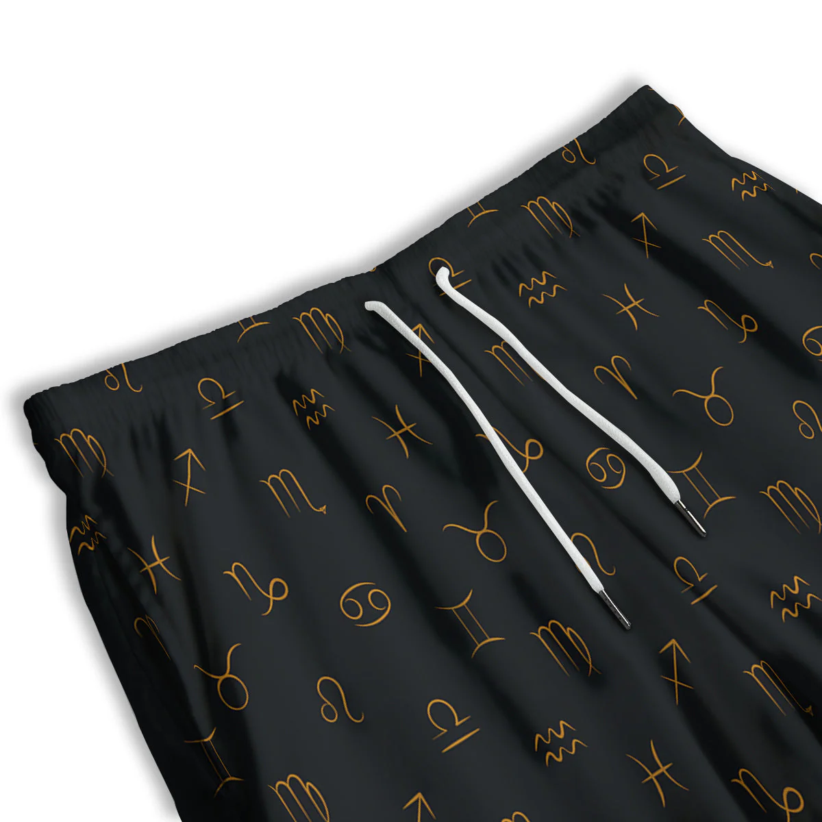 Zodiac Signs Astrological Print Pattern Men's Athletic Shorts - Image 3