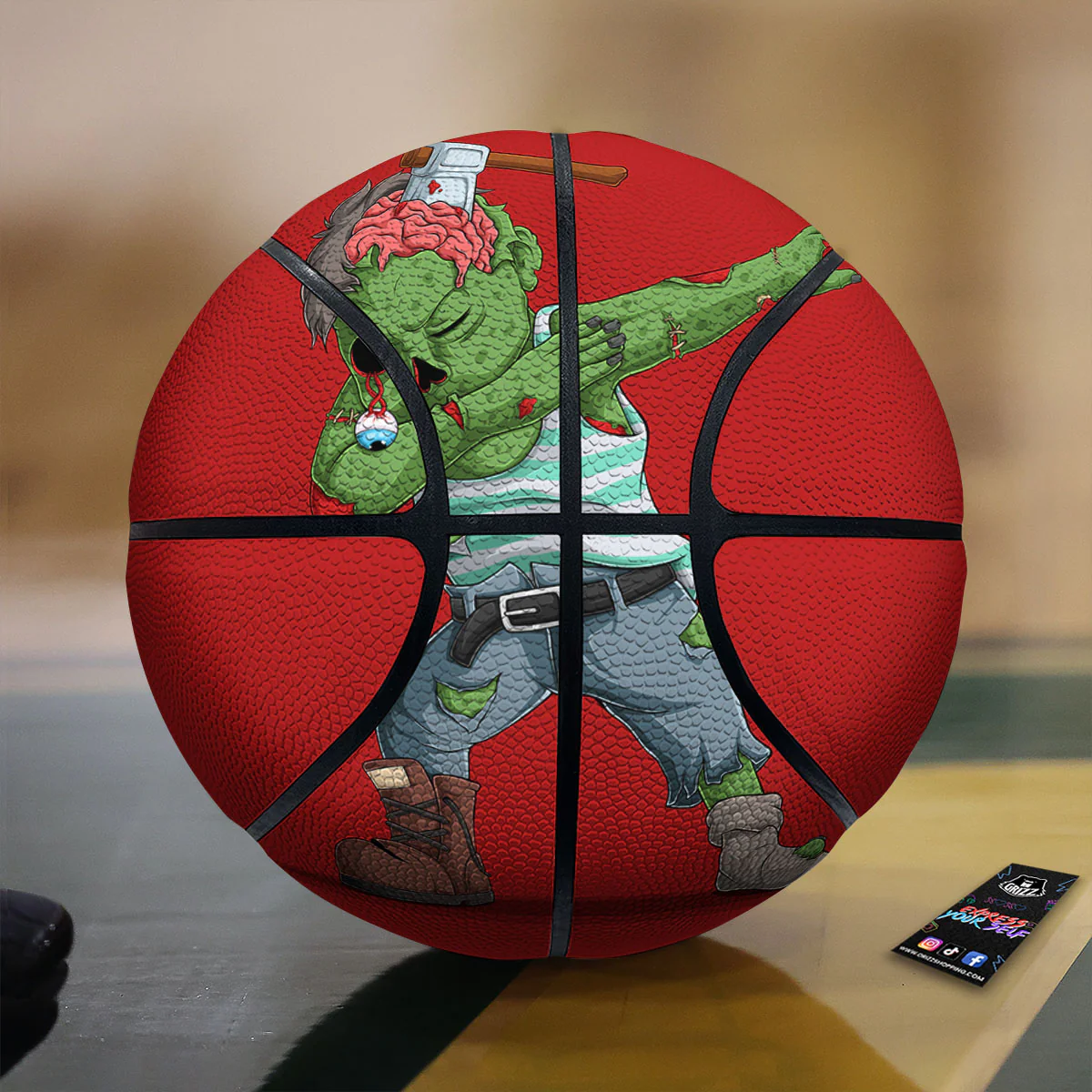 Zombie Dap Print Basketball